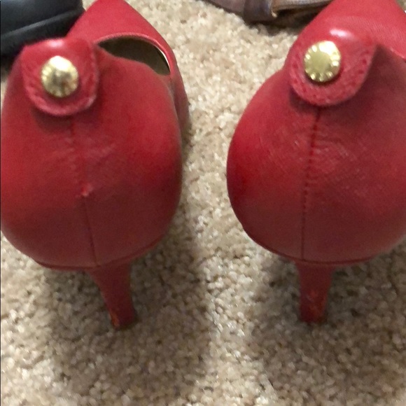 Red Michael Kors Heels - Picture 2 of 3